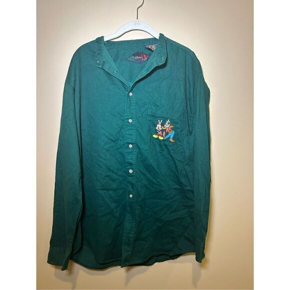 Men’s 1990 Mickey Mouse, Disney Donald Duck goofy button‎ up embroidered - Picture 1 of 3